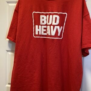 Budweiser Red Short Sleeve Tee BUD HEAVY
